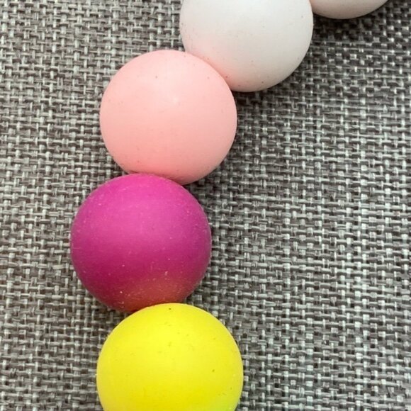 Silicone Beaded Bracelet 7 In Round Babies Parents Mother Colorful Modern Retro - Picture 2 of 6